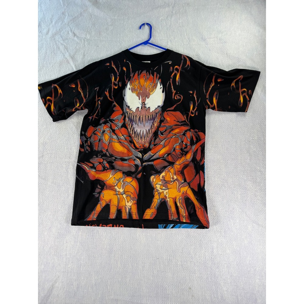 Vintage Tultex Marvel Venom Carnage Unleashed All Over Print Shirt XL 90s Tee
